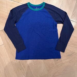 Crewcuts Navy and Royal Blue Kids Long Sleeve Tee